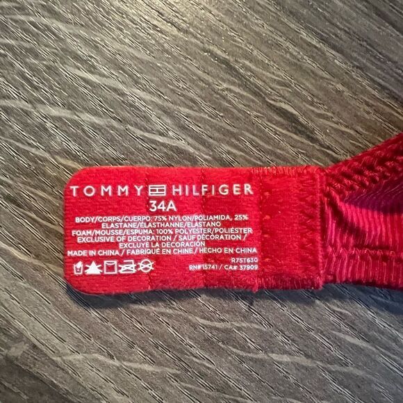 Tommy Hilfiger Red bra 34A - Picture 6 of 7